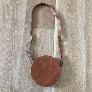 Madewell Leather Circle Crossbody Purse